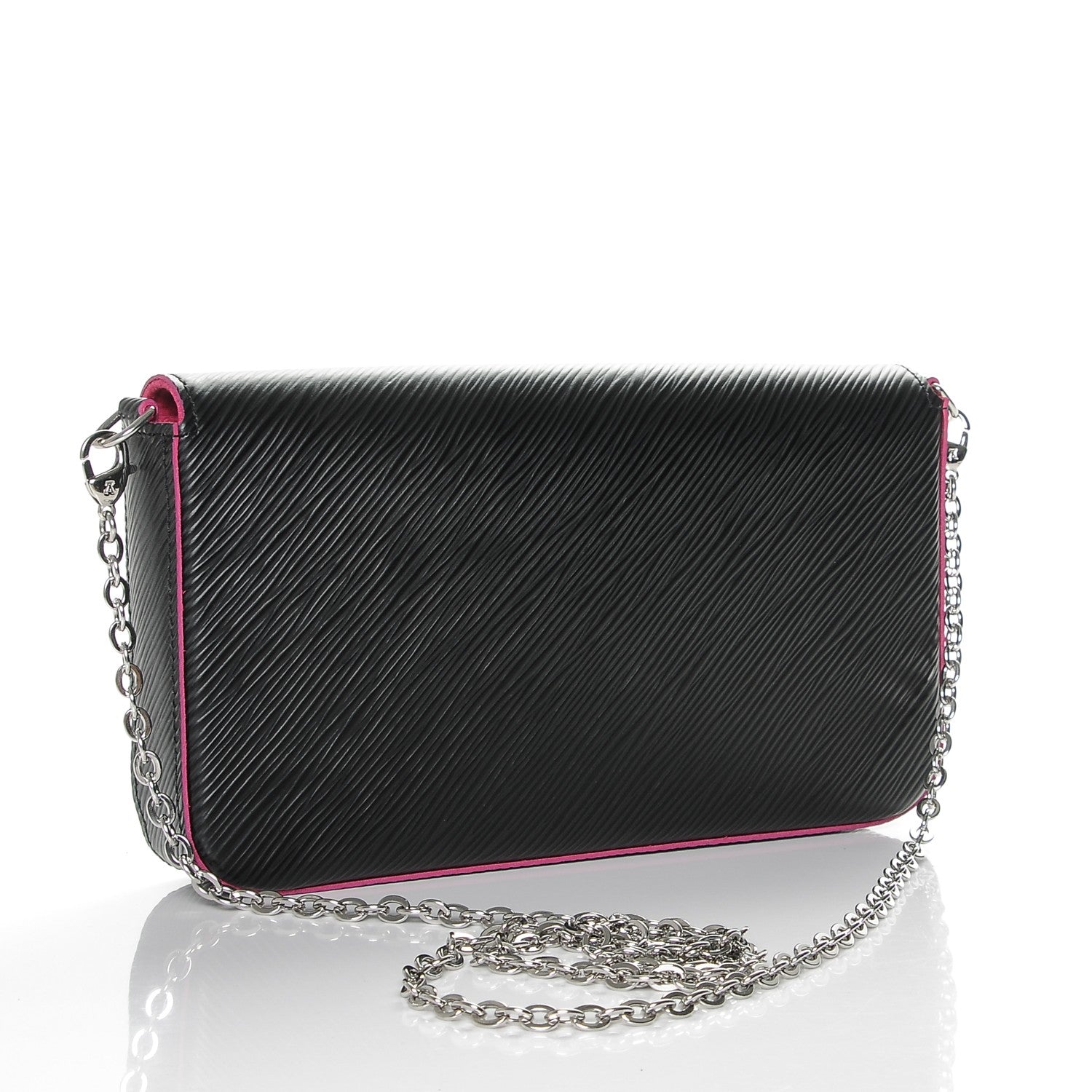 Louis Vuitton Epi Pochette Felicie Black Hot Pink 3 of 7