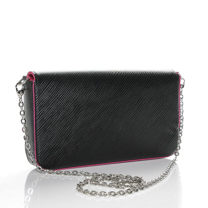 Louis Vuitton Epi Pochette Felicie Black Hot Pink 3 of 7