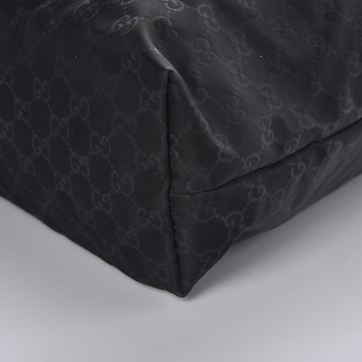 Nylon Monogram Large Tote Black