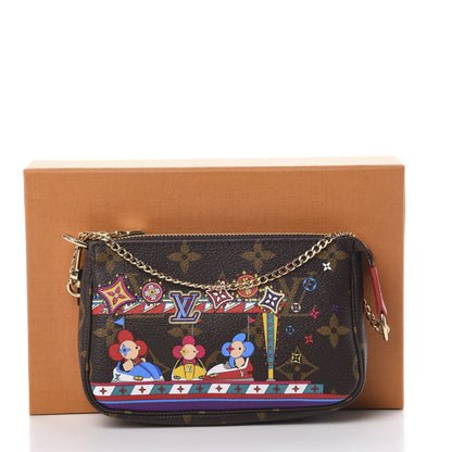 Louis Vuitton Monogram 2020 Christmas Animation Bumper Cars Mini Pochette Accessories Coquelicot 7 of 7