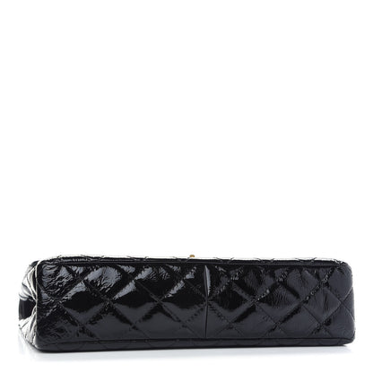 Chanel Distressed Patent Quilted 2.55 Reissue 226 Flap Black 4 of 9