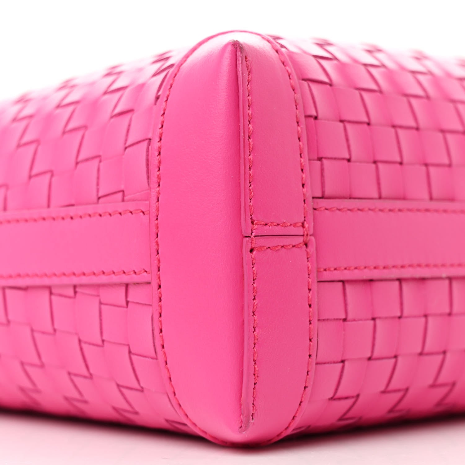 Salvatore Ferragamo Calfskin Intreccio Trifolio Shoulder Bag Hot Pink 10 of 13