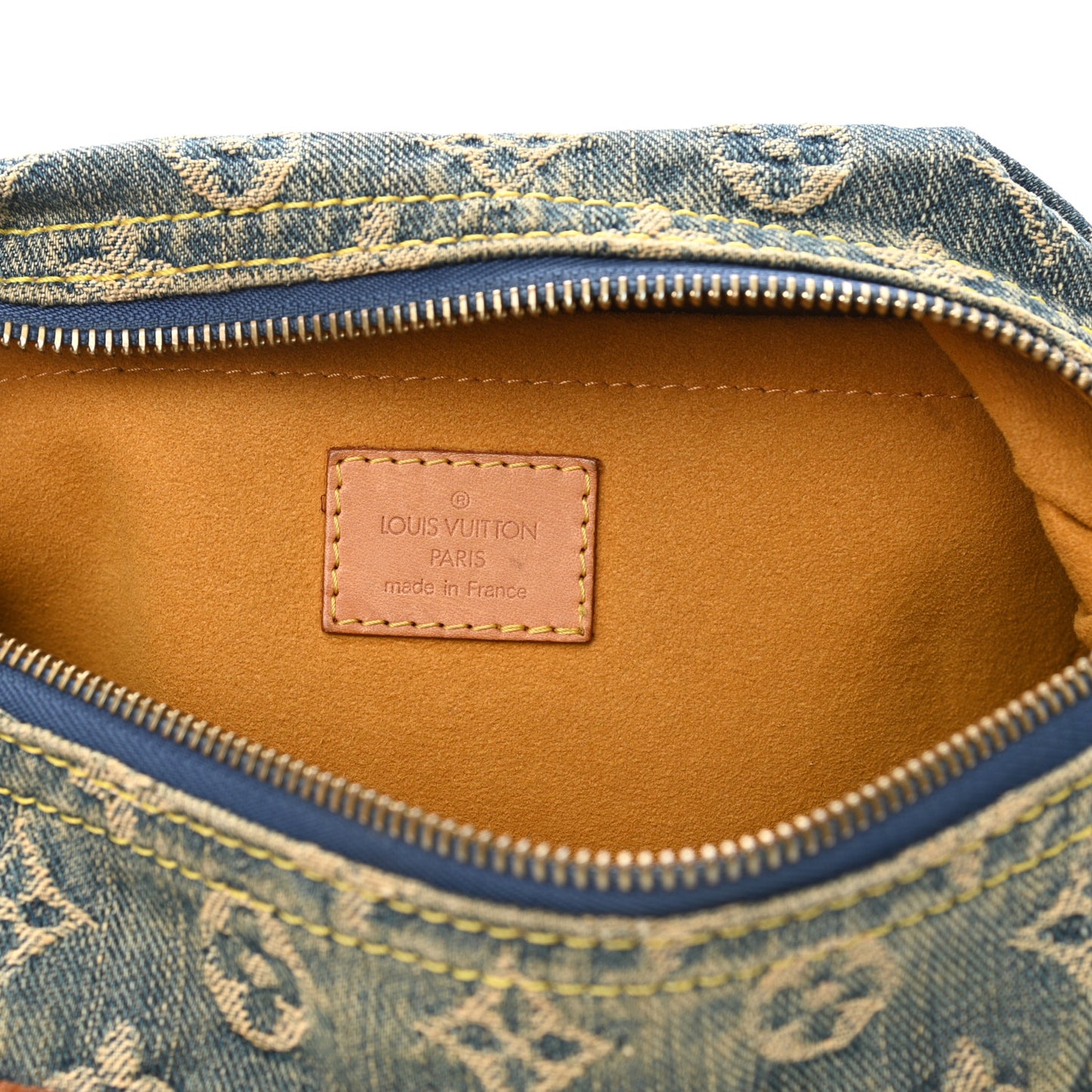Monogram Denim Baggy PM Blue