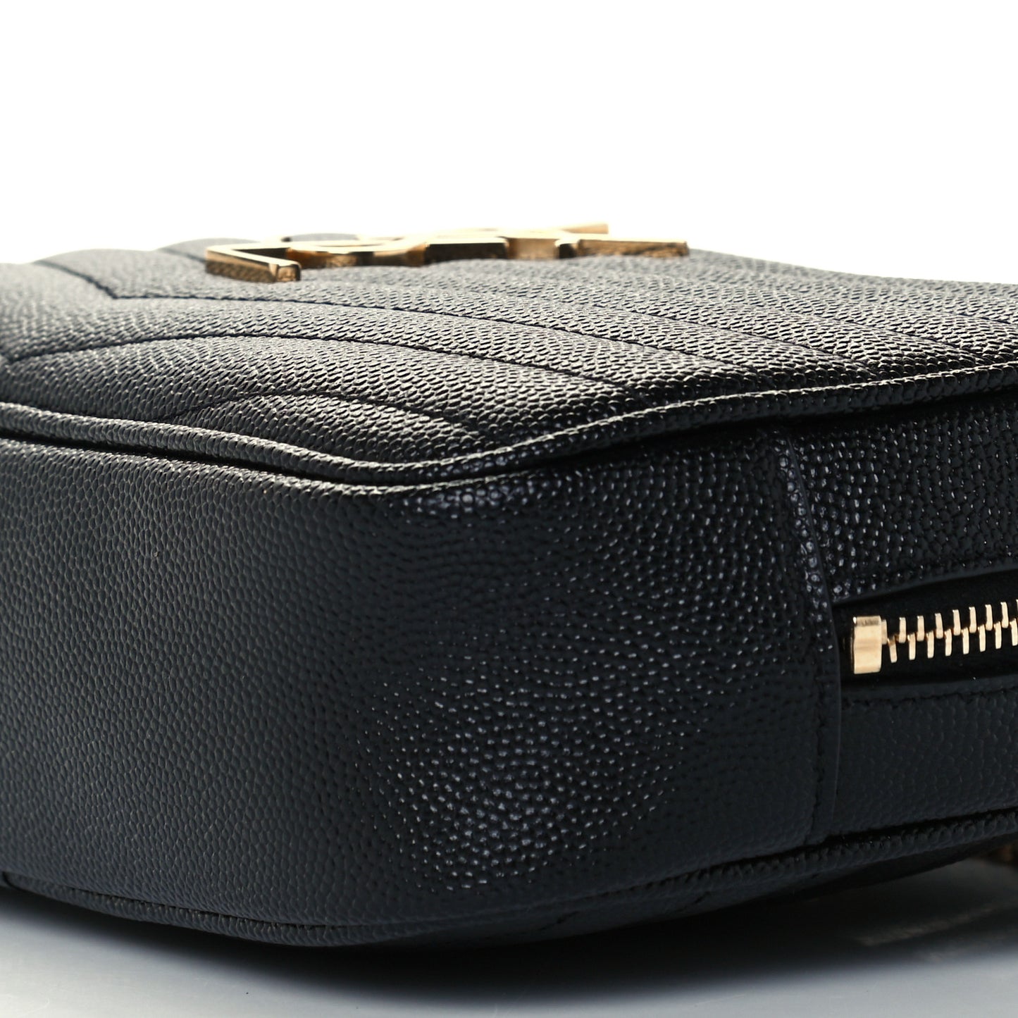 Grain De Poudre Matelasse Monogram Mini Lou Camera Bag Black