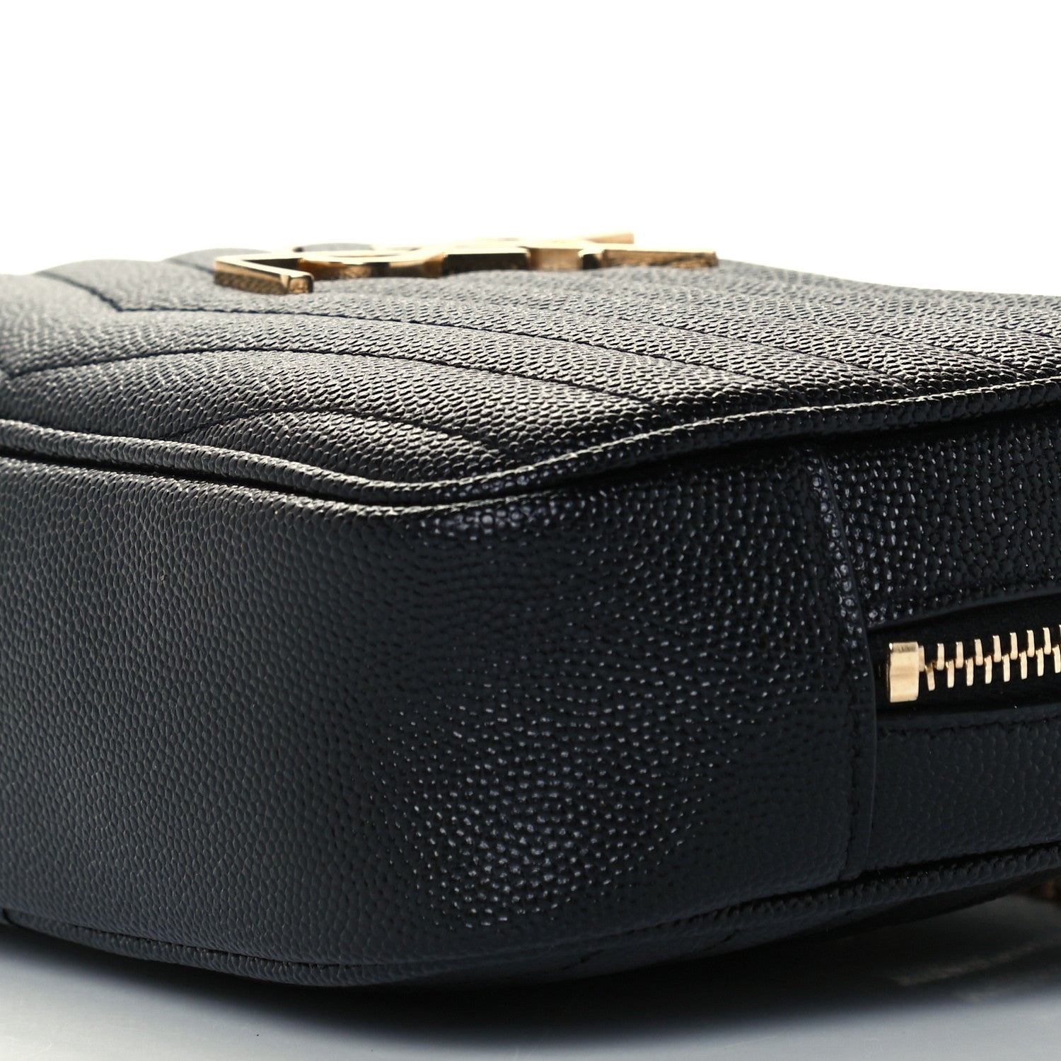 Saint Laurent Grain De Poudre Matelasse Monogram Mini Lou Camera Bag Black 10 of 10