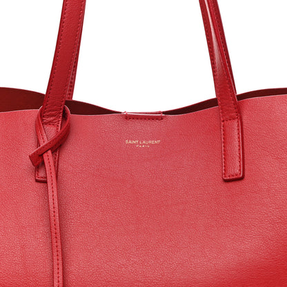 Saint Laurent Calfskin Large Shopping Tote Rouge Eros 7 of 16