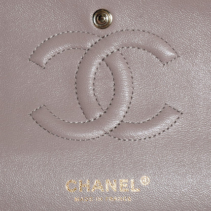 Chanel Lambskin Quilted Medium Double Flap Beige 6 of 7