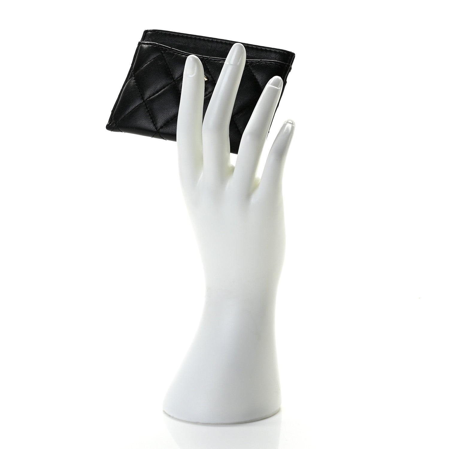 Chanel Lambskin Quilted Card Holder Black 2 of 8