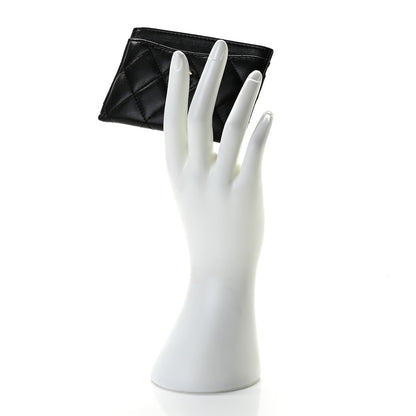 Chanel Lambskin Quilted Card Holder Black 2 of 8