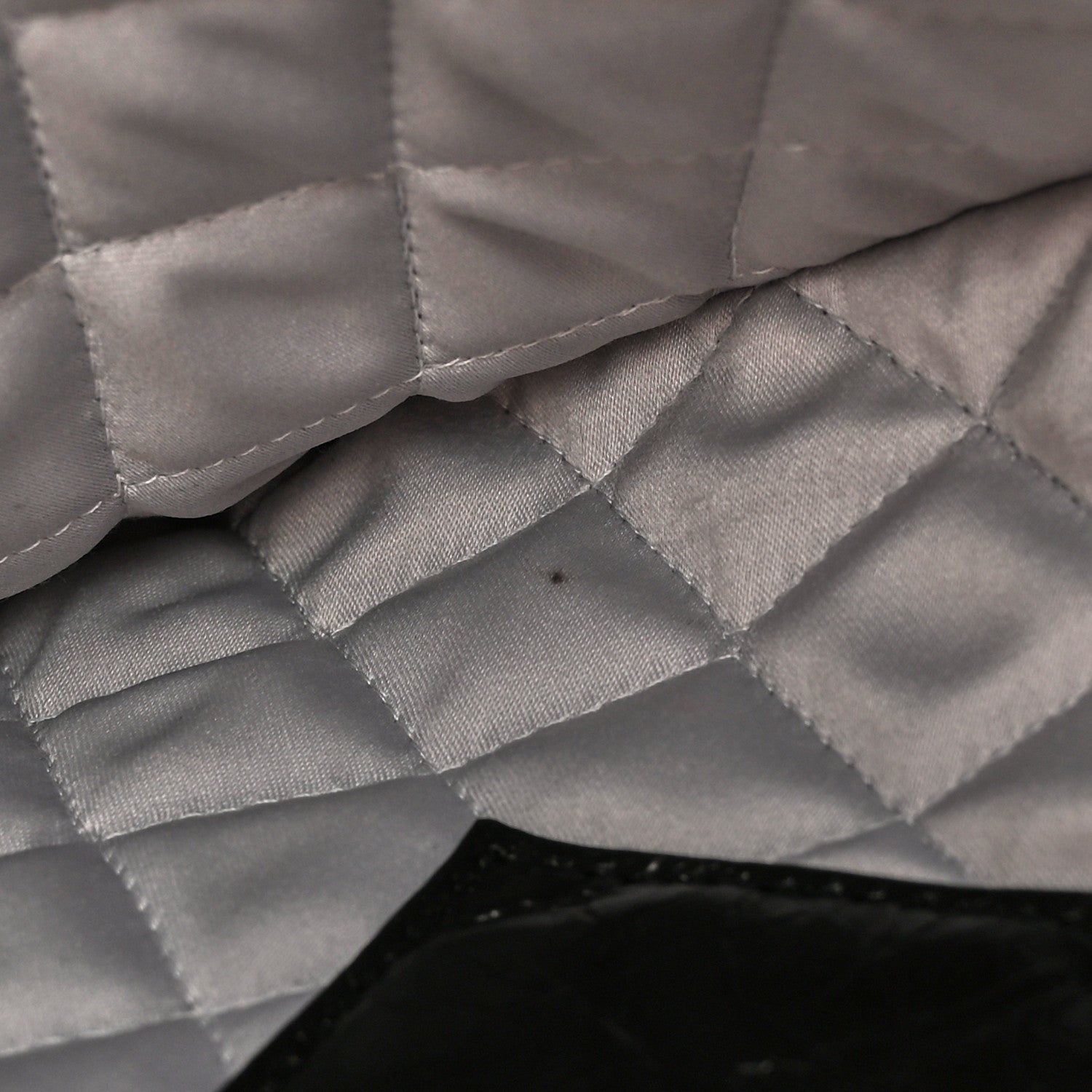 Chanel Crackled Lambskin Quilted Medium Cosmetic Case Black 13 of 13