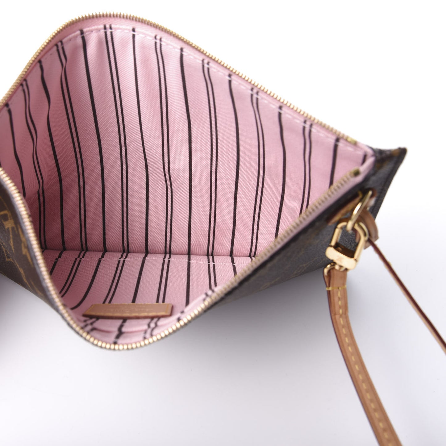 Monogram Neverfull MM GM Pochette Rose Ballerine