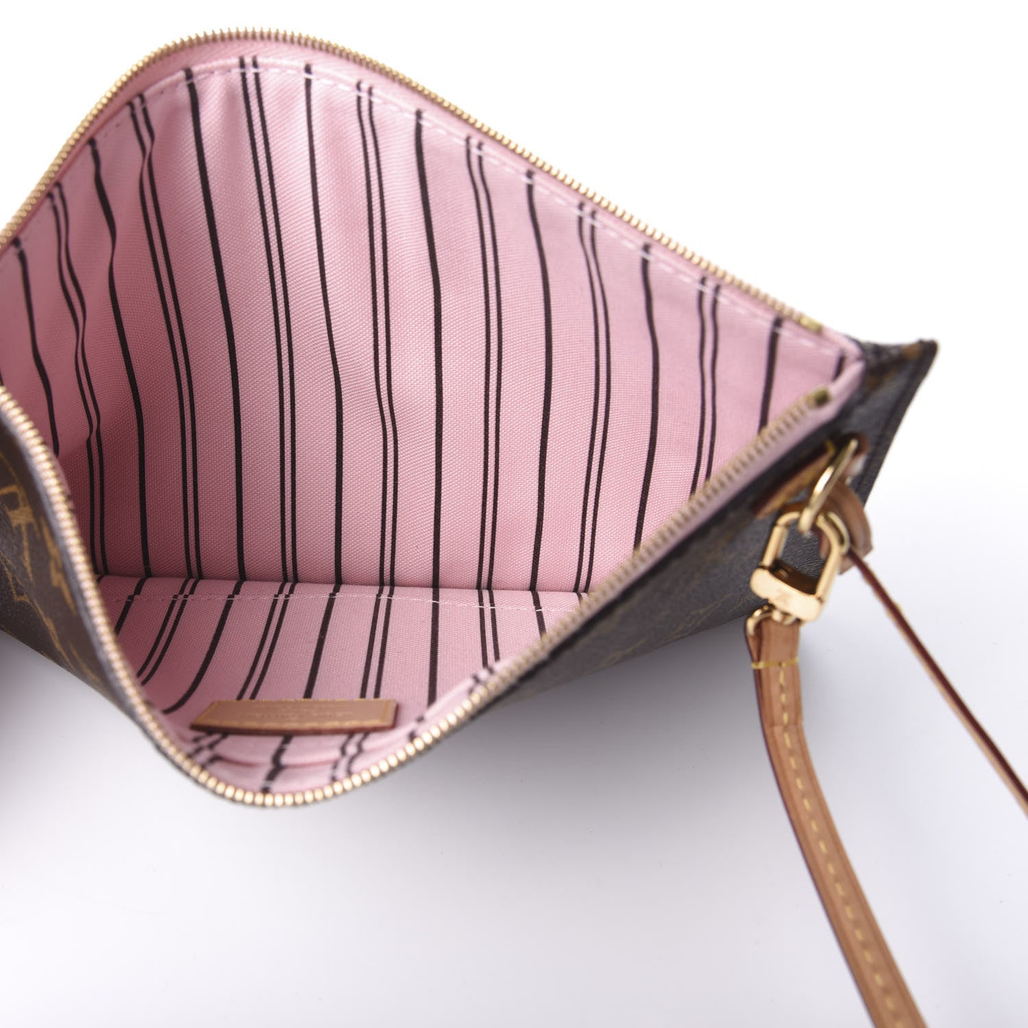 Louis Vuitton Monogram Neverfull MM GM Pochette Rose Ballerine 5 of 6