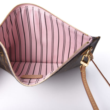 Louis Vuitton Monogram Neverfull MM GM Pochette Rose Ballerine 5 of 6