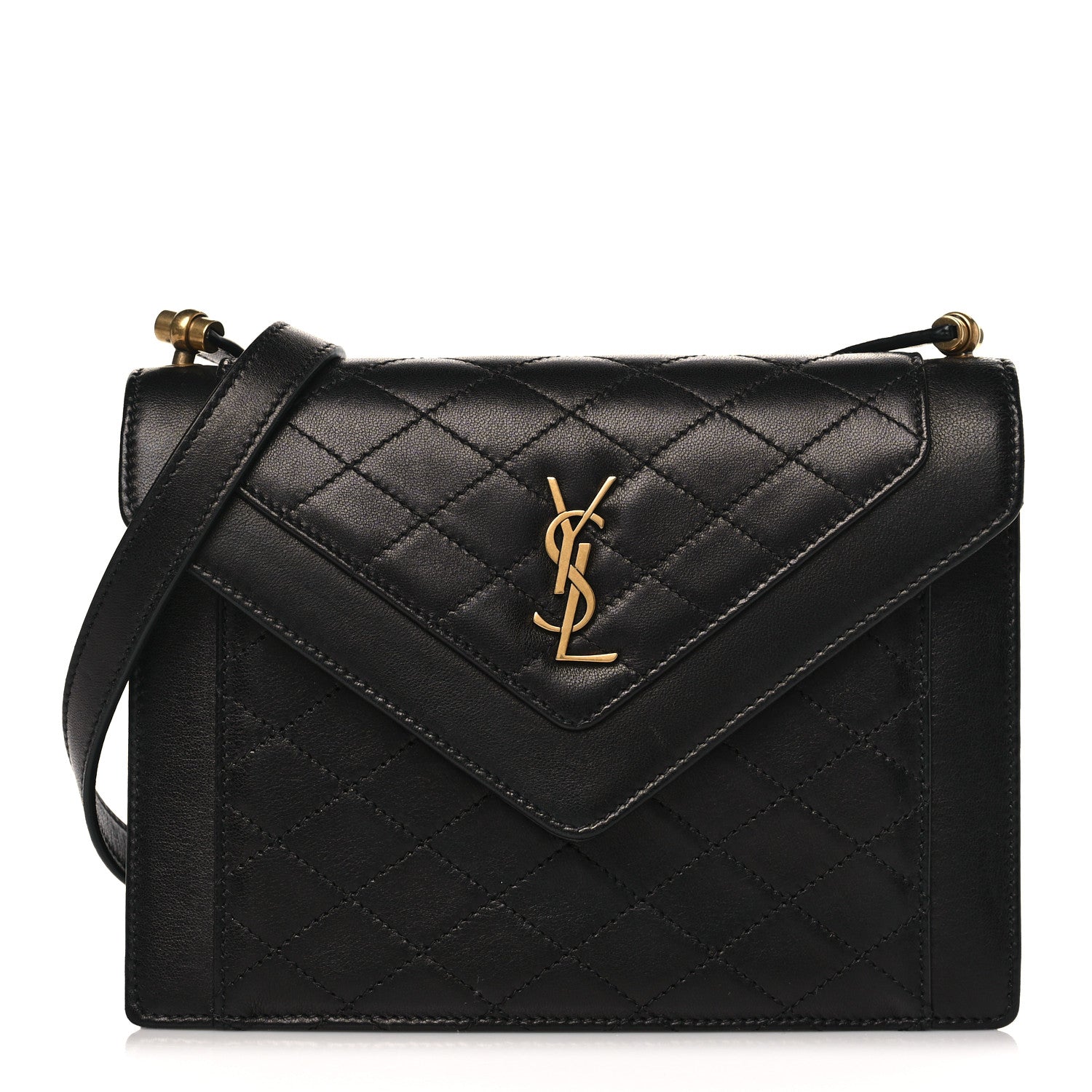 Saint Laurent Lambskin Quilted Mini Gaby Satchel Black 1 of 9