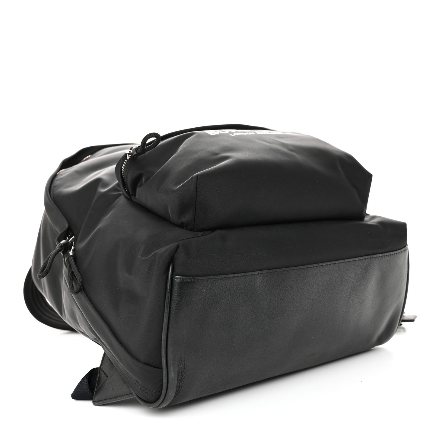 Nylon Logo Print Jett Backpack Black