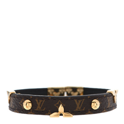 Louis Vuitton Monogram LV Crown Reversible Bracelet 17 Black 3 of 6
