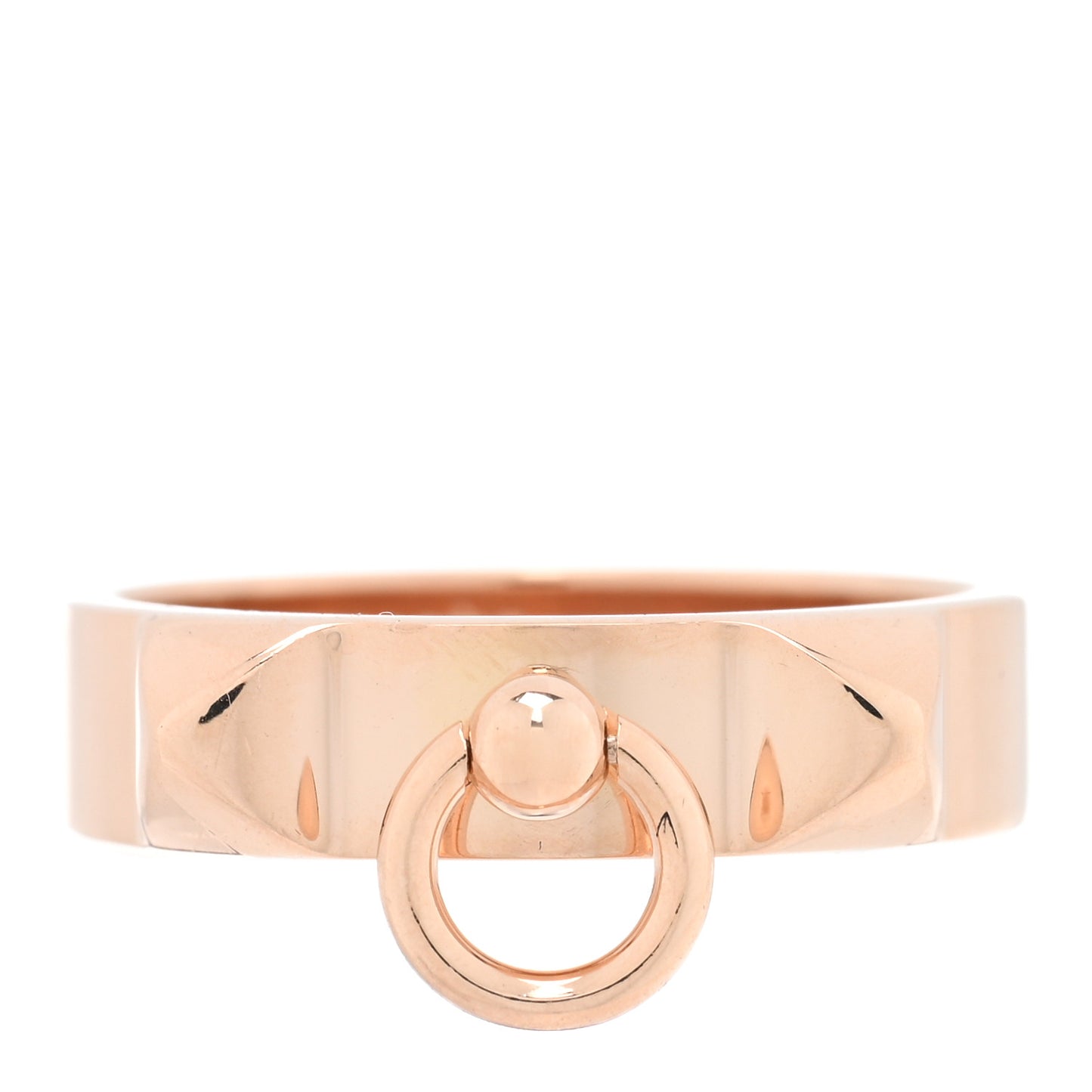 18K Rose Gold PM Collier De Chien Ring 55 7.25