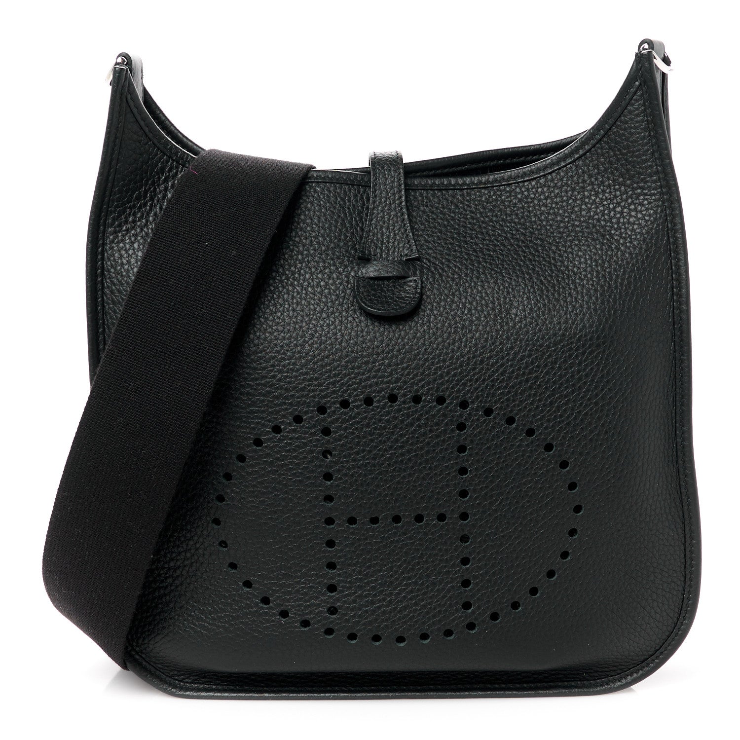Hermes Taurillon Clemence Evelyne II PM Black 1 of 12