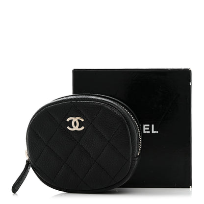 Chanel Caviar Quilted Zip Around Classic Coin Purse Black 8 of 8