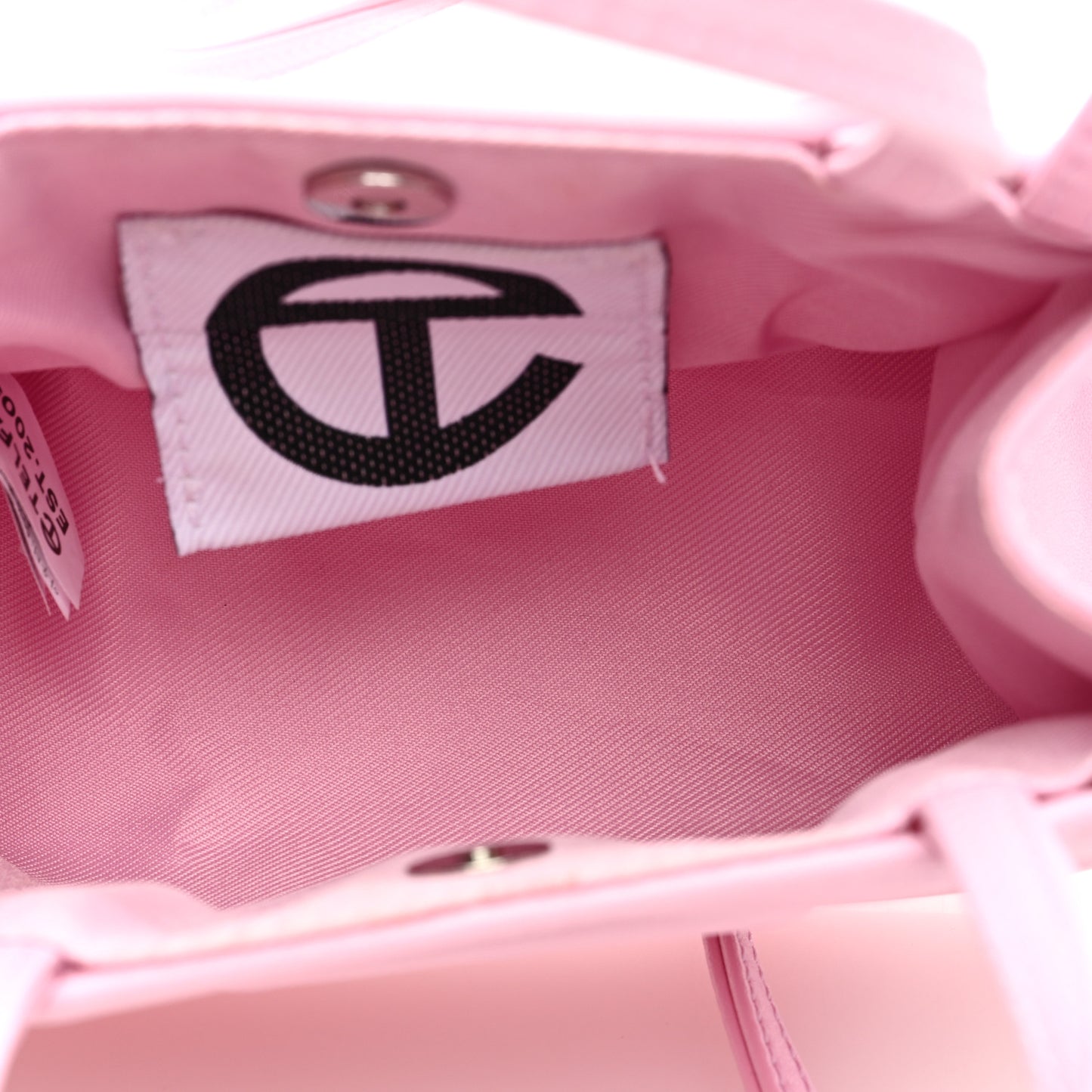 Vegan Leather Small Shopping Bag Bubblegum