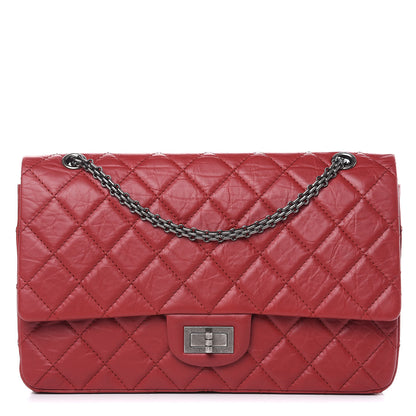 Chanel Aged Calfskin Quilted 2.55 Reissue 227 Flap Red 1 of 11