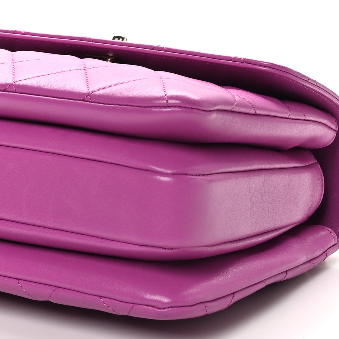 Lambskin Quilted Small Trendy CC Flap Dual Handle Bag Pink