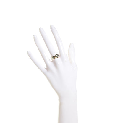 David Yurman Sterling Silver 18K Yellow Gold X Triple Row Ring 7 2 of 5