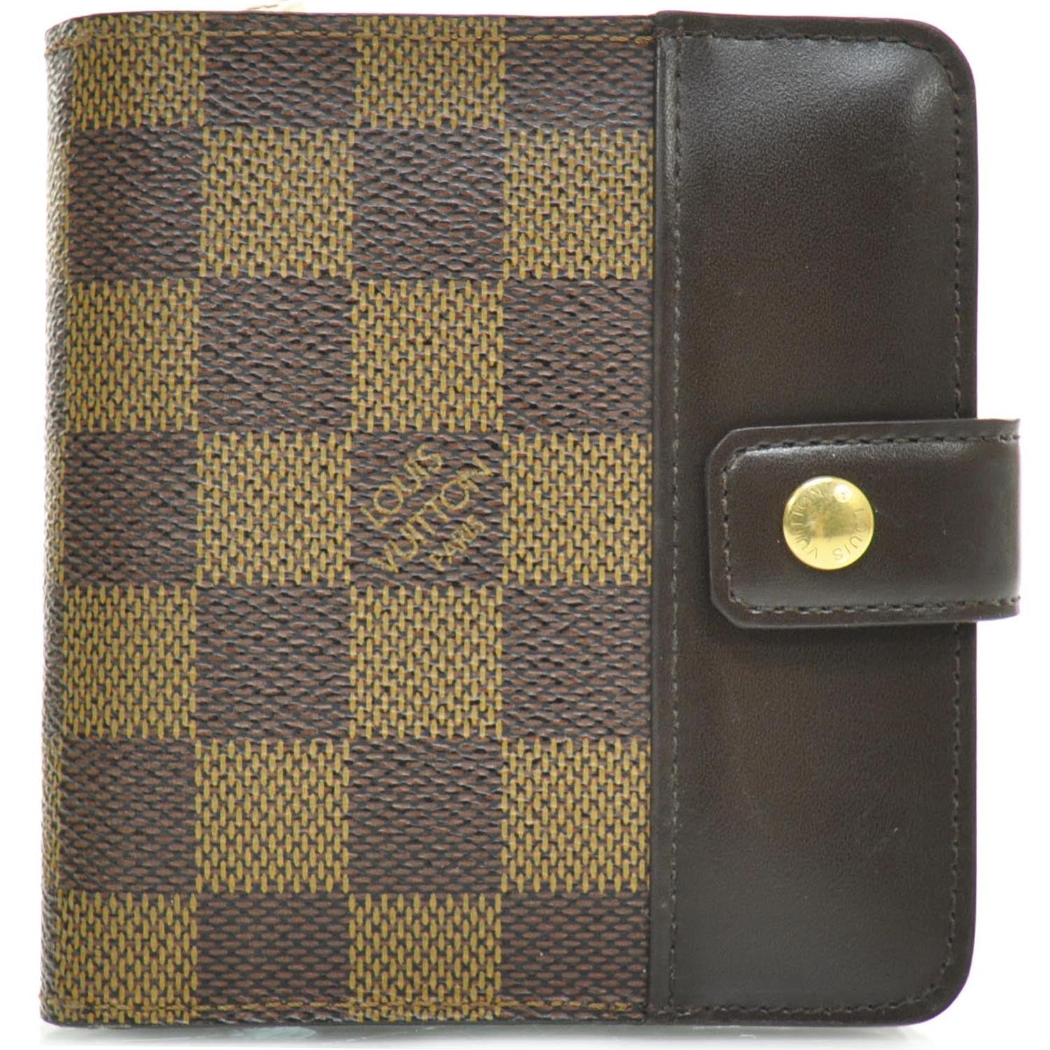 Louis Vuitton Damier Ebene Compact Zippe Zipped Wallet 1 of 8