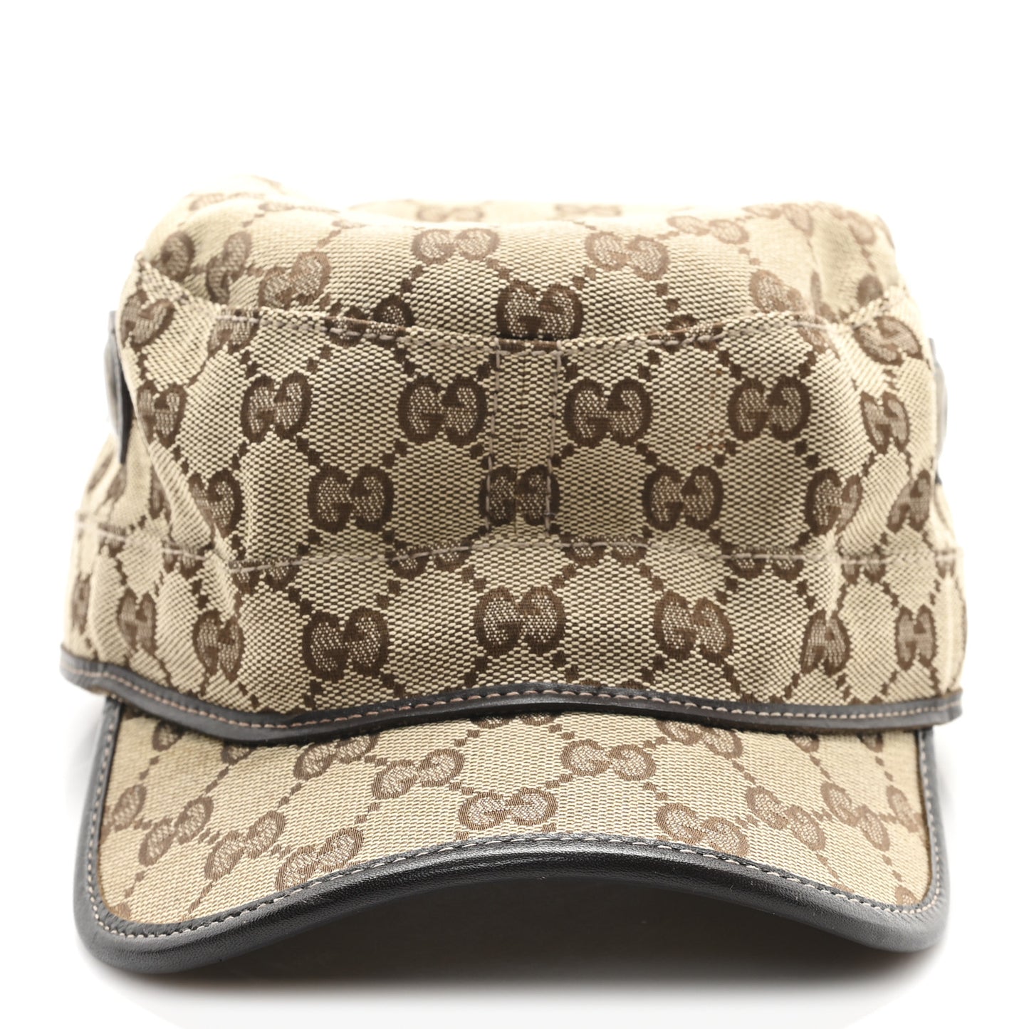 Monogram Military Hat L Brown