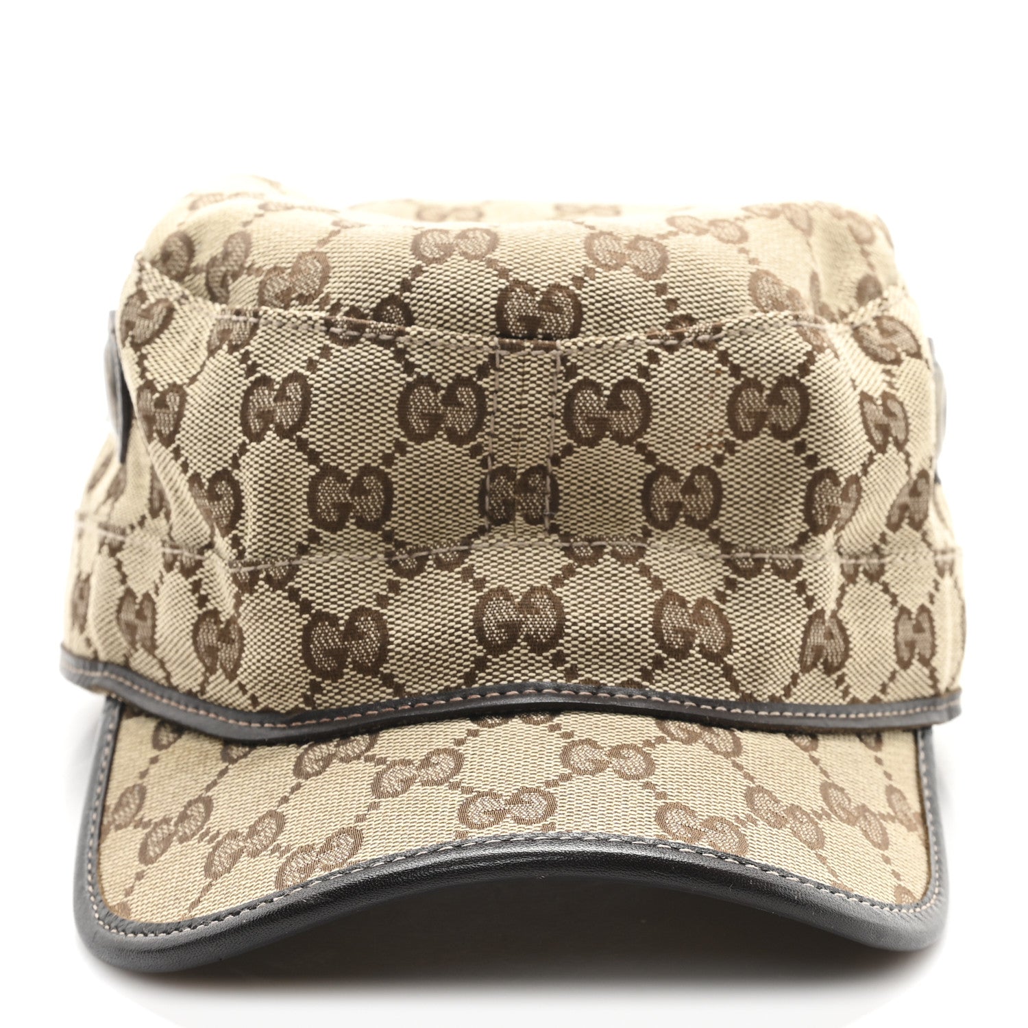 Gucci Monogram Military Hat L Brown 3 of 8