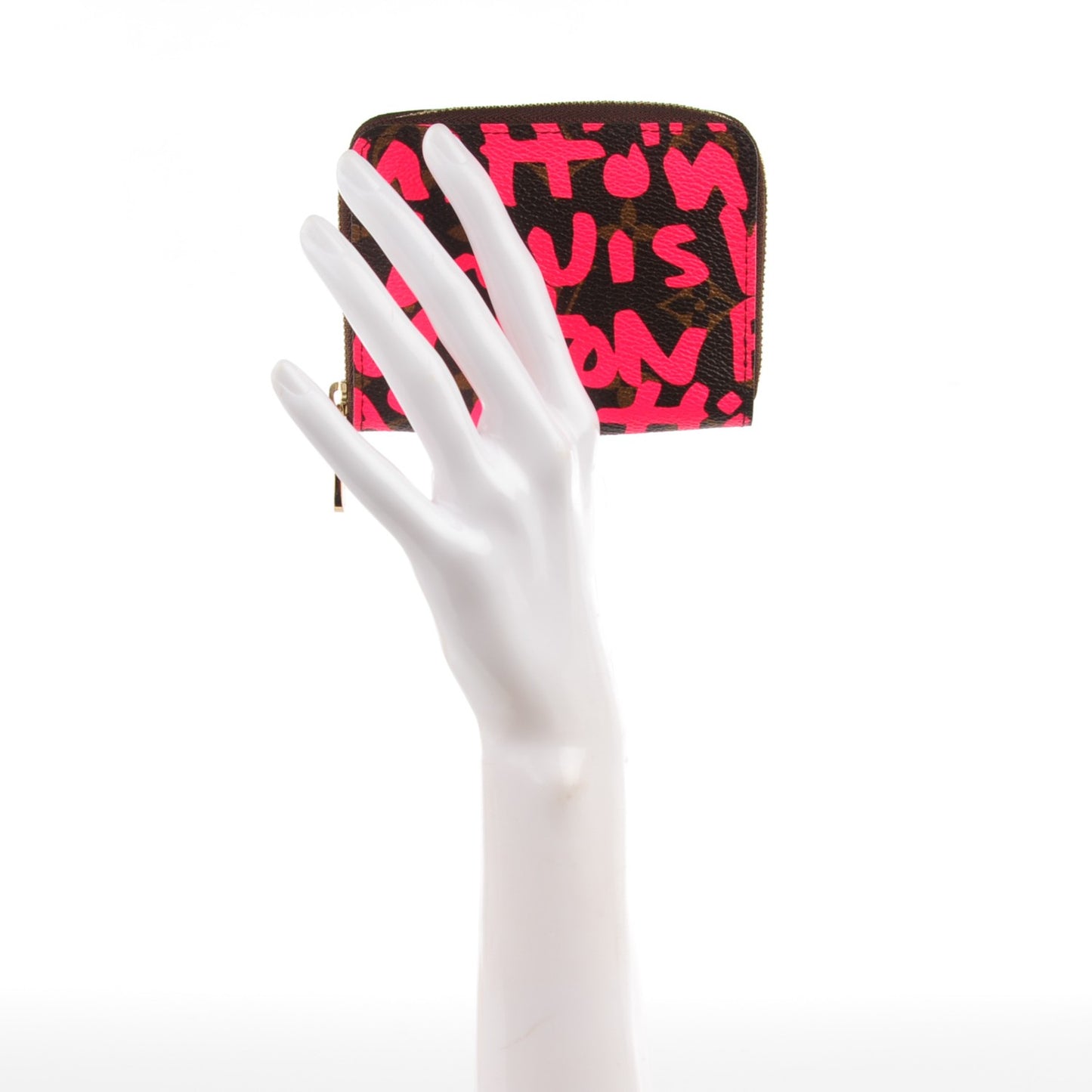 Monogram Graffiti Zippy Coin Purse Fuchsia
