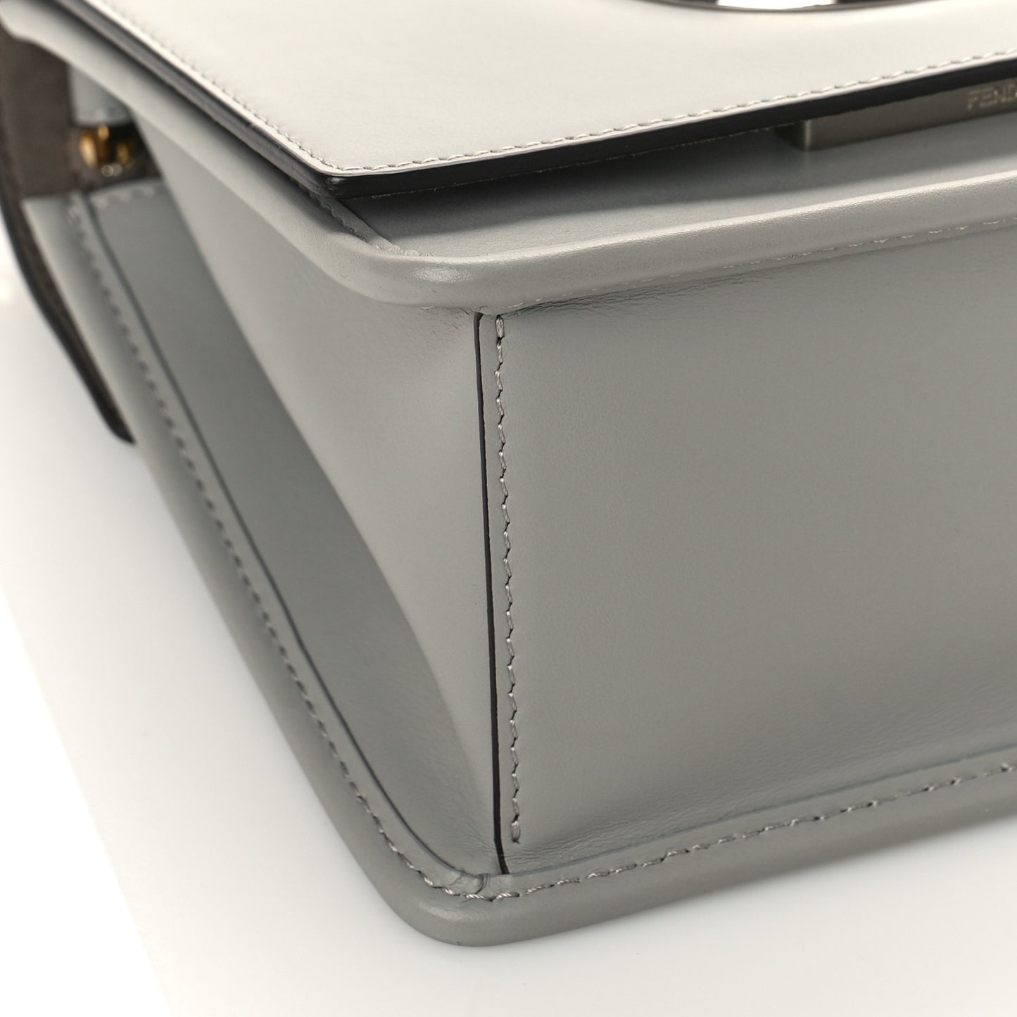 Vitello Century Opaco F is Fendi Small Kan I Shoulder Bag Grigio Perla