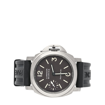 Panerai Stainless Steel Rubber 44mm Luminor Marina Manual Winding Watch Black PAM00061 2 of 5