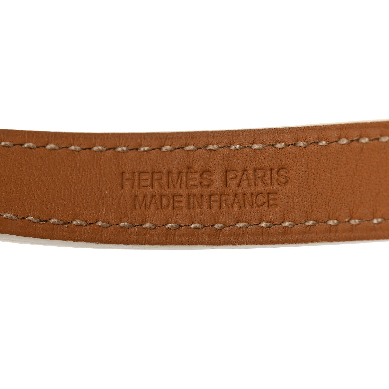 Hermes Epsom Rivale Double Tour Bracelet M White 4 of 6