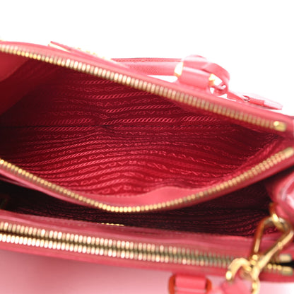 Prada Saffiano Mini Galleria Double Zip Tote Fragola 5 of 23