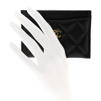 Chanel Lambskin Quilted Card Holder Black 2 of 8