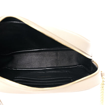 Saint Laurent Grain De Poudre Matelasse Monogram Mini Lou Camera Bag New Powder 5 of 9
