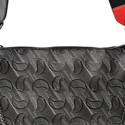 Christian Louboutin Toile Monogram Loubila Chain Hybrid Crossbody Black 8 of 15