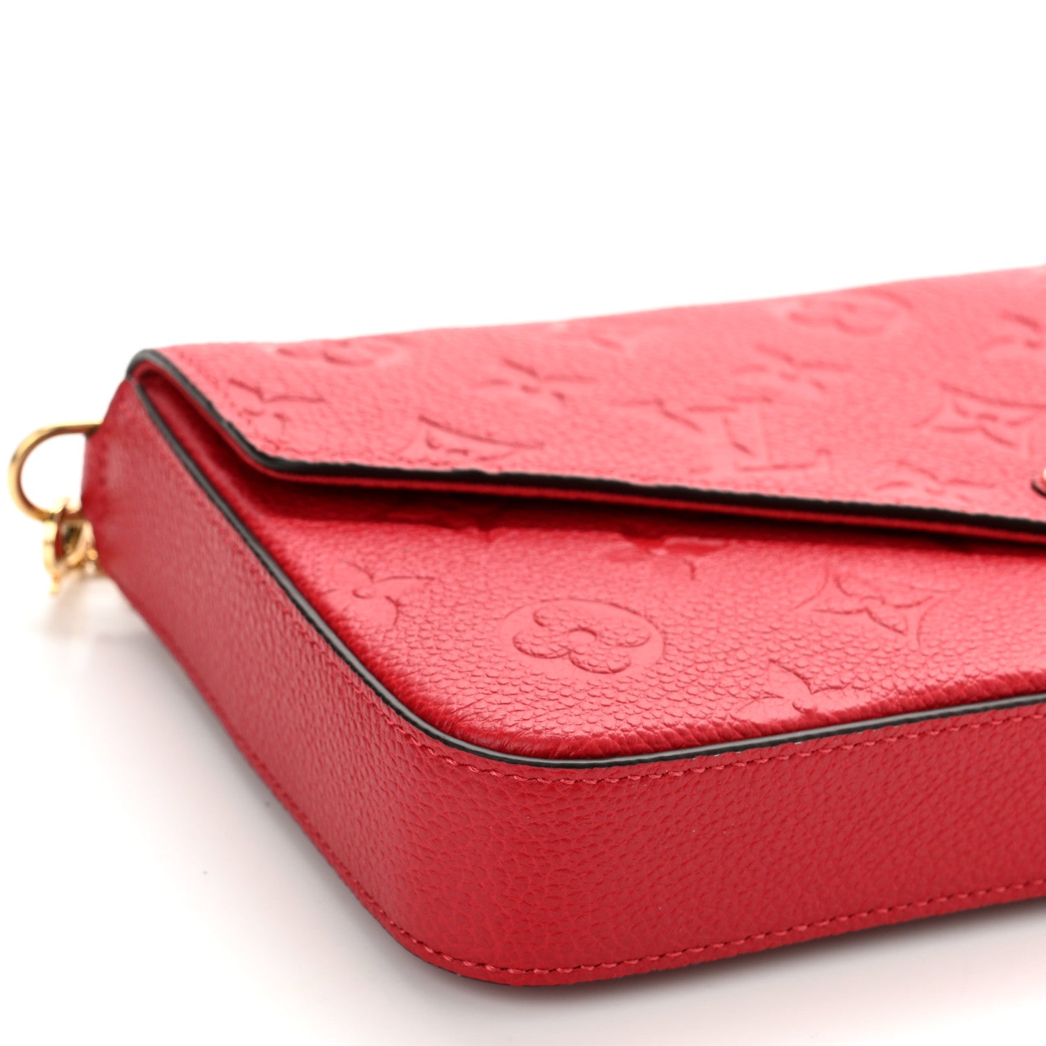 Louis Vuitton Empreinte Pochette Felicie Chain Wallet Scarlet 9 of 10