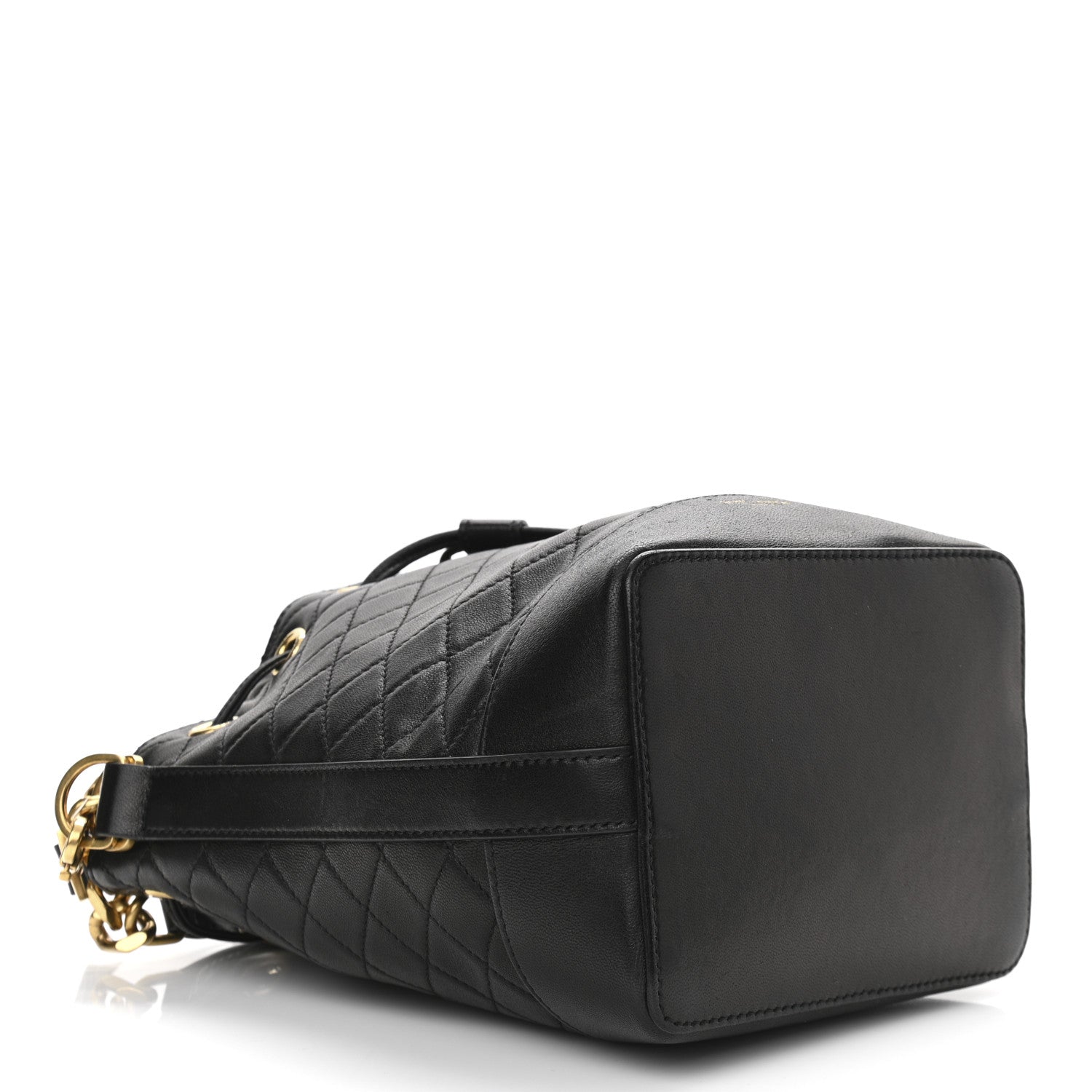 Saint Laurent Lambskin Quilted Small Emmanuelle Bucket Bag Black 4 of 11