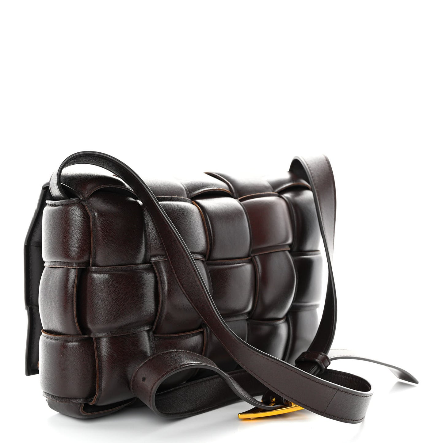 Nappa Maxi Intreccio Padded Cassette Crossbody Bag Fondant