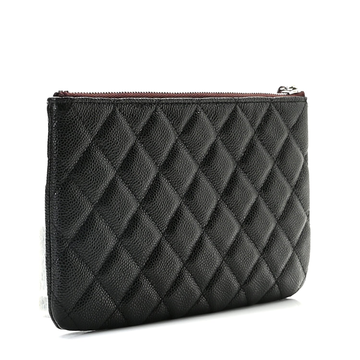 Chanel Caviar Quilted Cosmetic Case Black 3 of 9