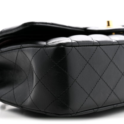Chanel Lambskin Quilted Medium Double Flap Black 9 of 12