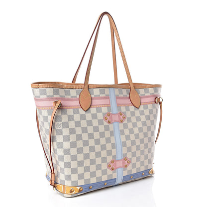 Louis Vuitton Damier Azur Summer Trunks Neo Neverfull MM 4 of 12