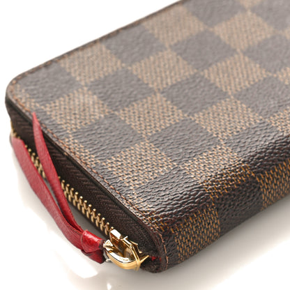 Louis Vuitton Damier Ebene Clemence Wallet Cherry 7 of 11
