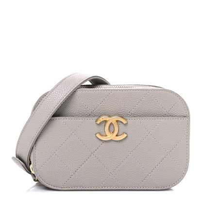Chanel Caviar Quilted Waist Bag Grey 1 of 11