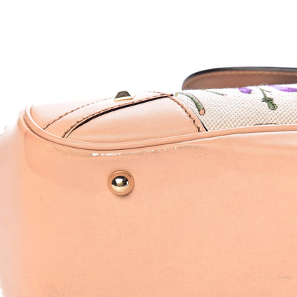Gucci Floral Flora Canvas Bamboo Top Handle Bag 13 of 14