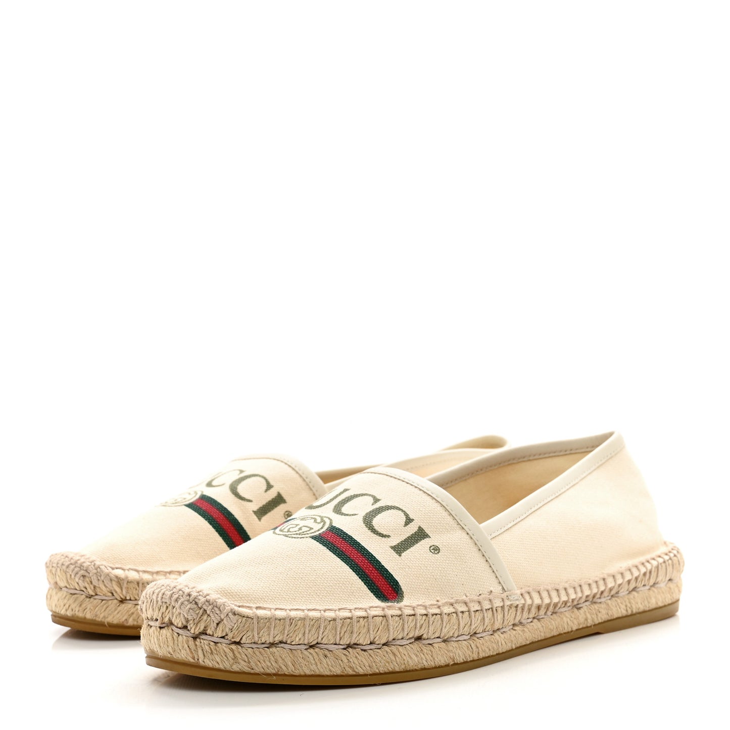 Canvas Logo Espadrilles Greggio 38 White