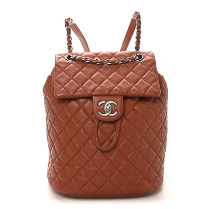 Chanel Lambskin Quilted Small Urban Spirit Backpack Brown 1 of 10