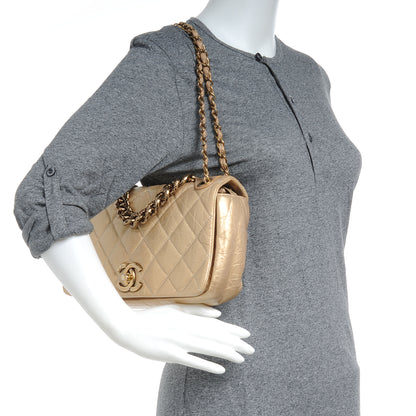 Chanel Quilted Medium Pondichery Flap Gold 2 of 7